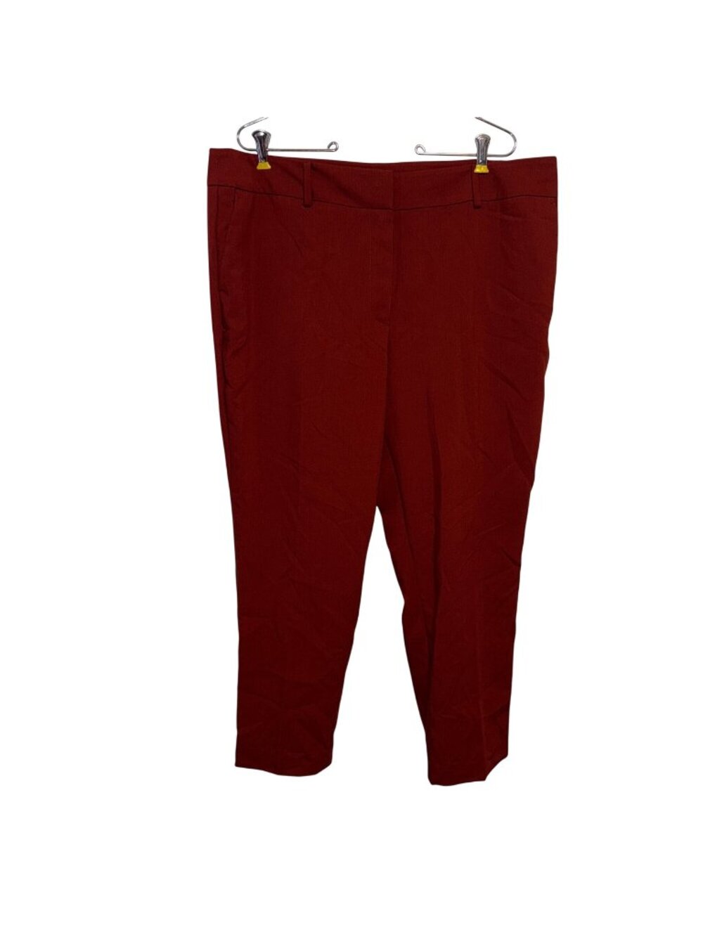Anne Taylor Red Rust High-Waisted Women's Trousers size 16